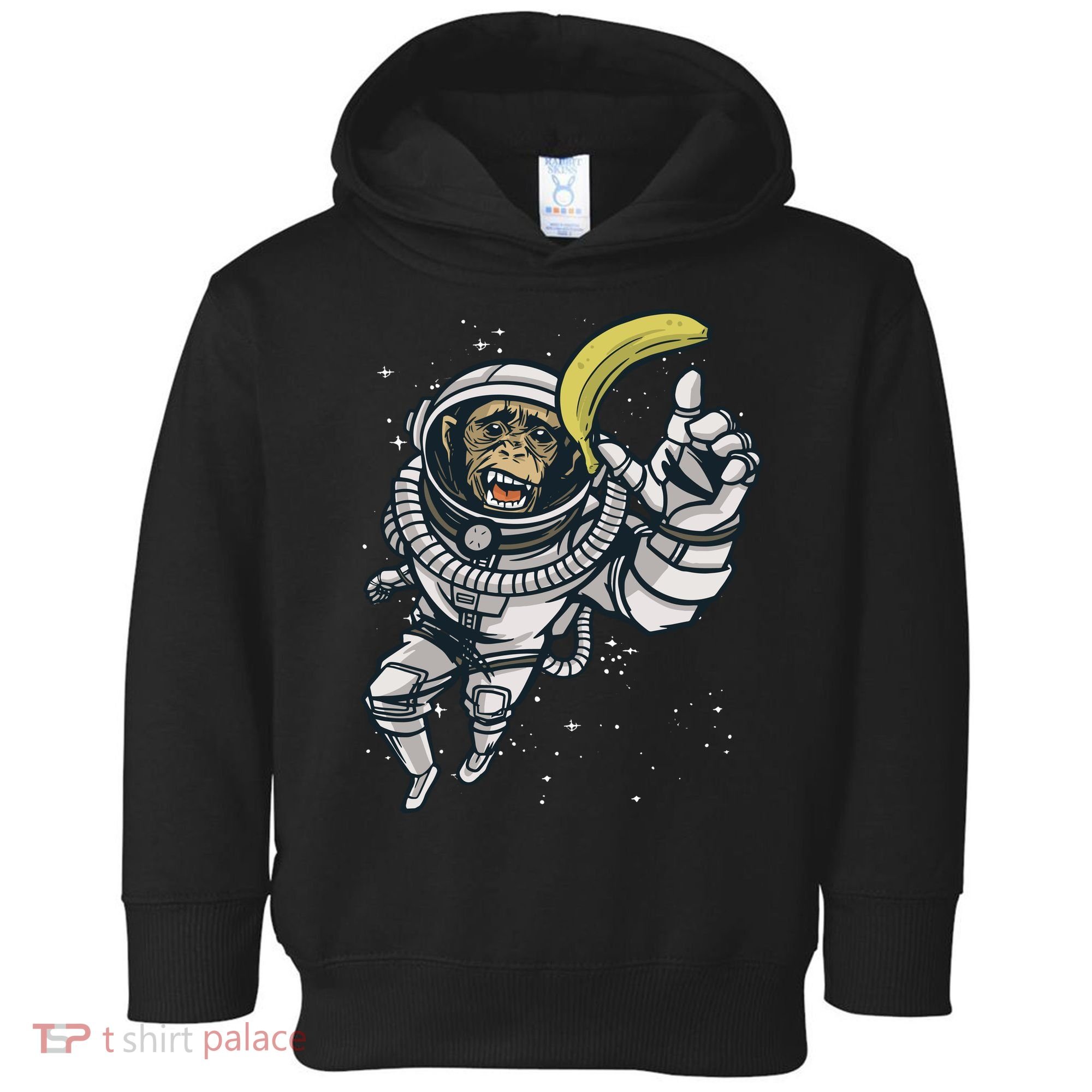 Astronaut Chimp Banana Toddler Hoodie