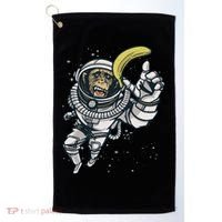 Astronaut Chimp Banana Golf Towel thumb 0