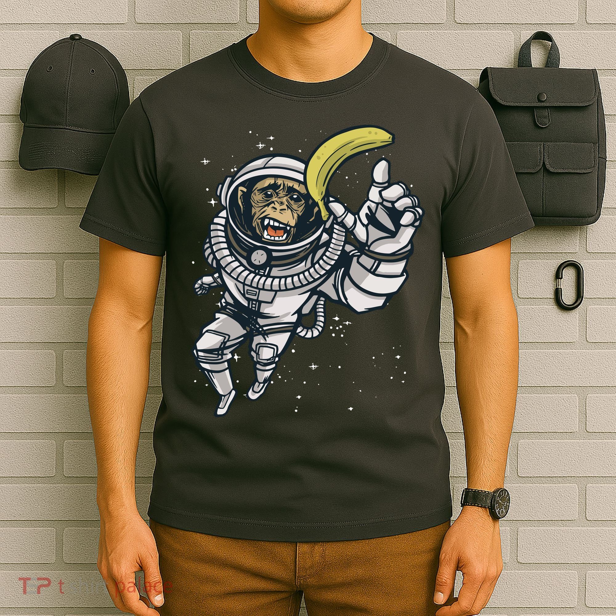 Astronaut Chimp Banana T-Shirt