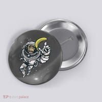 Astronaut Chimp Banana Button thumb 0