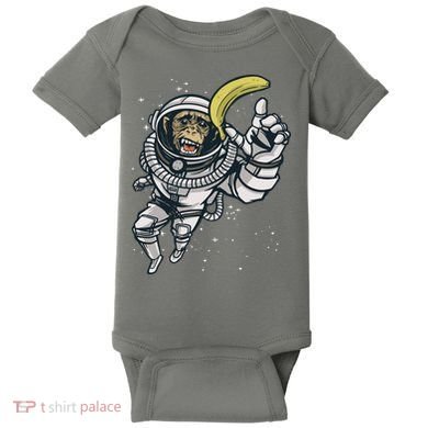 Astronaut Chimp Banana Baby Bodysuit