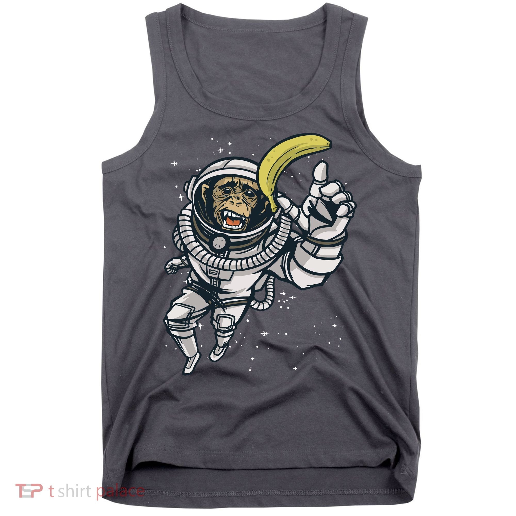Astronaut Chimp Banana Tank Top