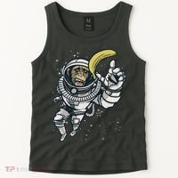 Astronaut Chimp Banana Tank Top thumb 2