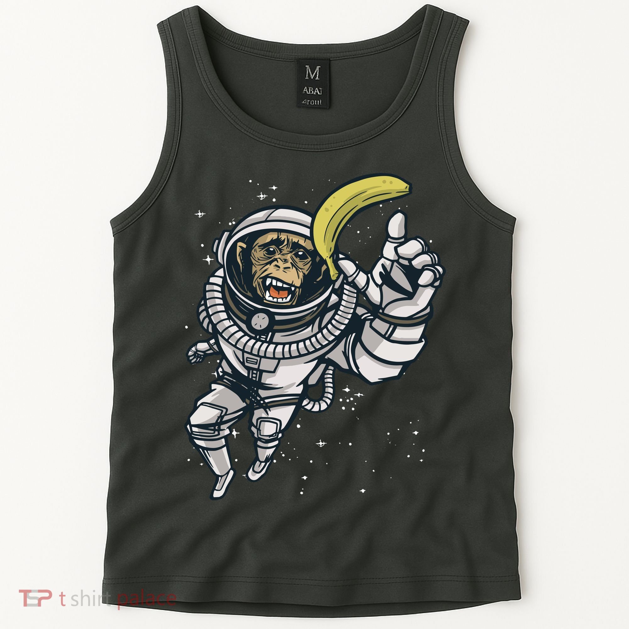 Astronaut Chimp Banana Tank Top