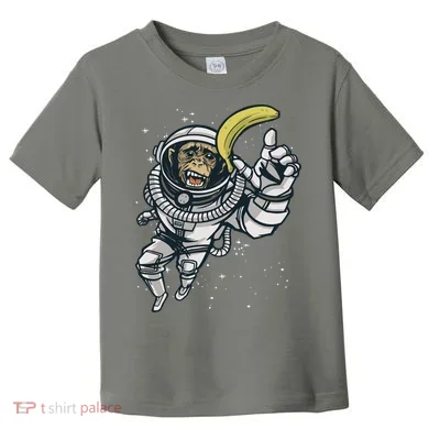 Astronaut Chimp Banana Toddler T-Shirt
