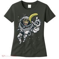 Astronaut Chimp Banana Women's T-Shirt thumb 0