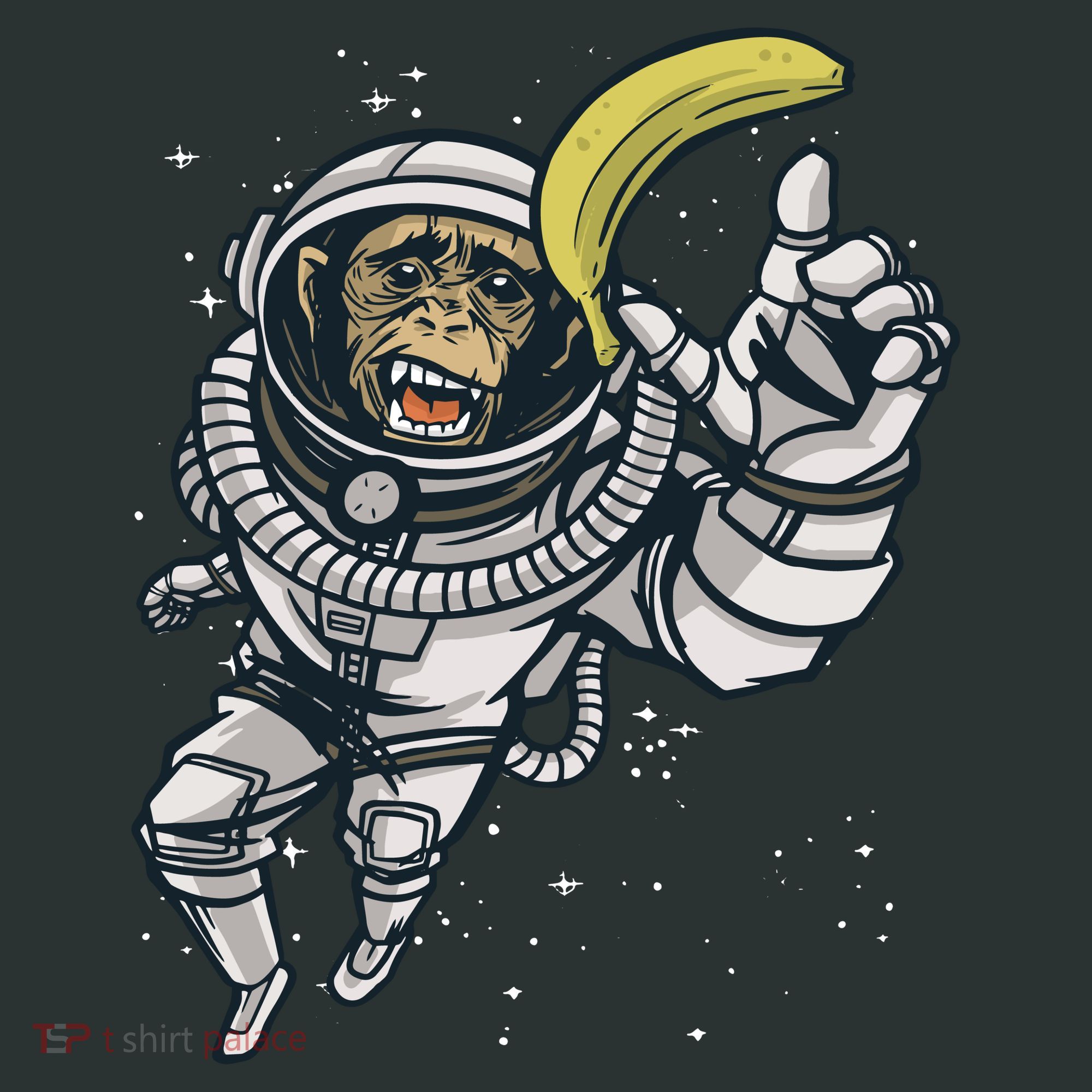Astronaut Chimp Banana Kids Sweatshirt