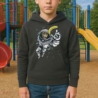 Astronaut Chimp Banana Kids Hoodie thumb 2