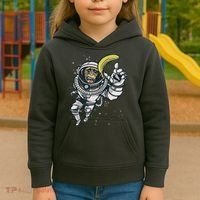 Astronaut Chimp Banana Kids Hoodie thumb 3