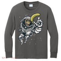Astronaut Chimp Banana Kids Long Sleeve Shirt thumb 0