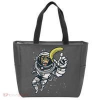 Astronaut Chimp Banana Tote Bag thumb 0