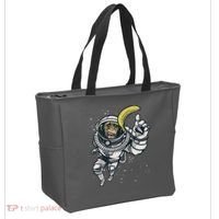 Astronaut Chimp Banana Tote Bag thumb 2