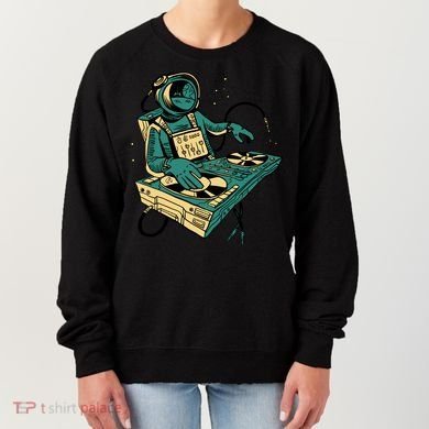 Astronaut Djing Space Women's Sweatshirt