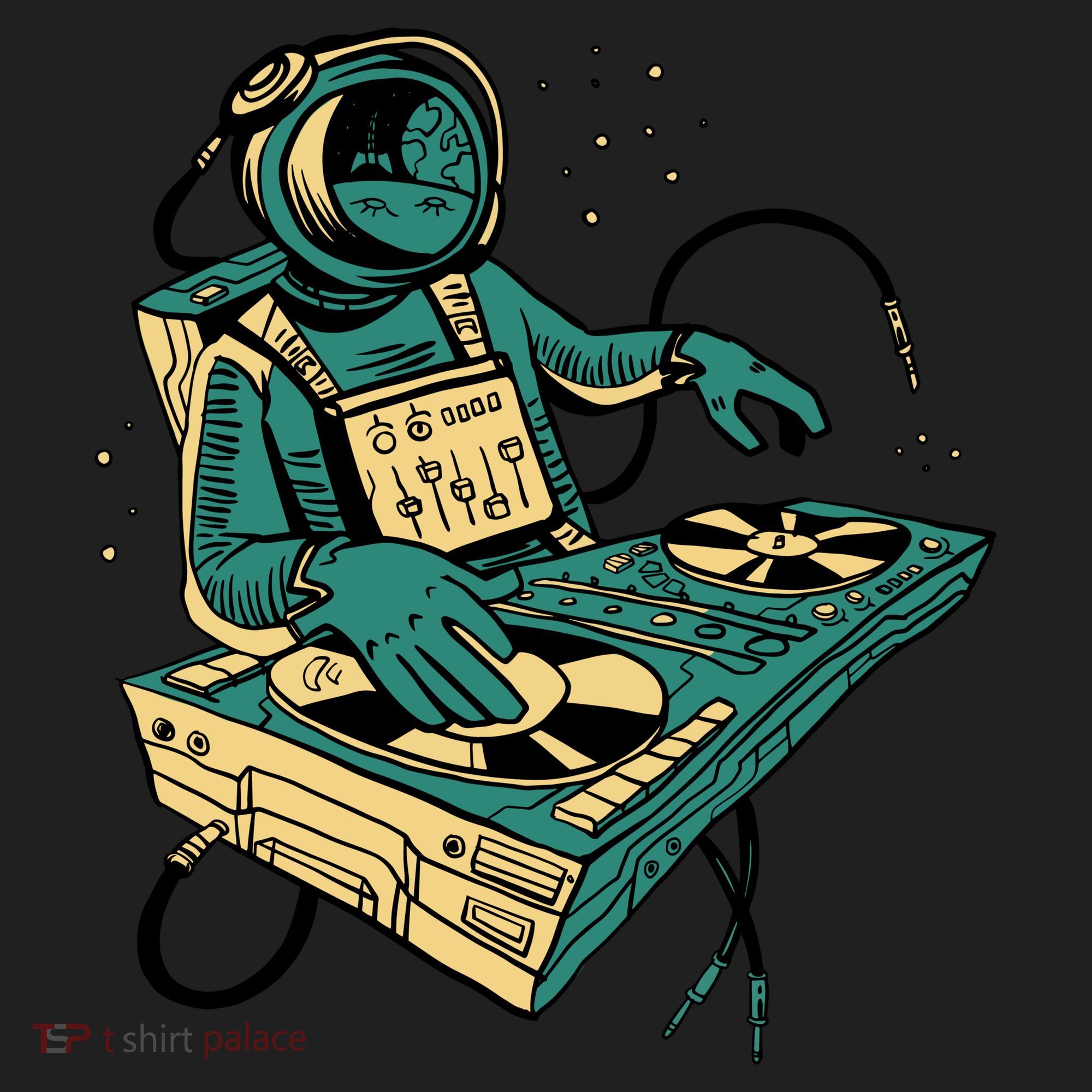 Astronaut Djing Space Women's Sweatshirt