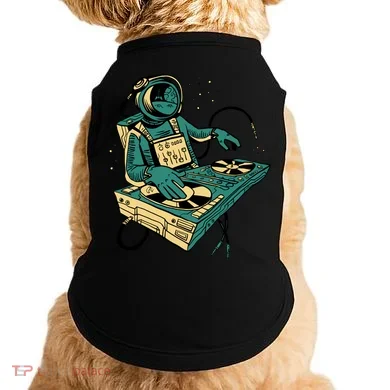 Astronaut Djing Space Doggie Tank