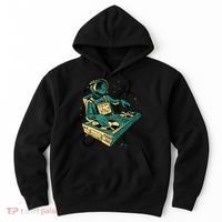 Astronaut Djing Space Hoodie thumb 0