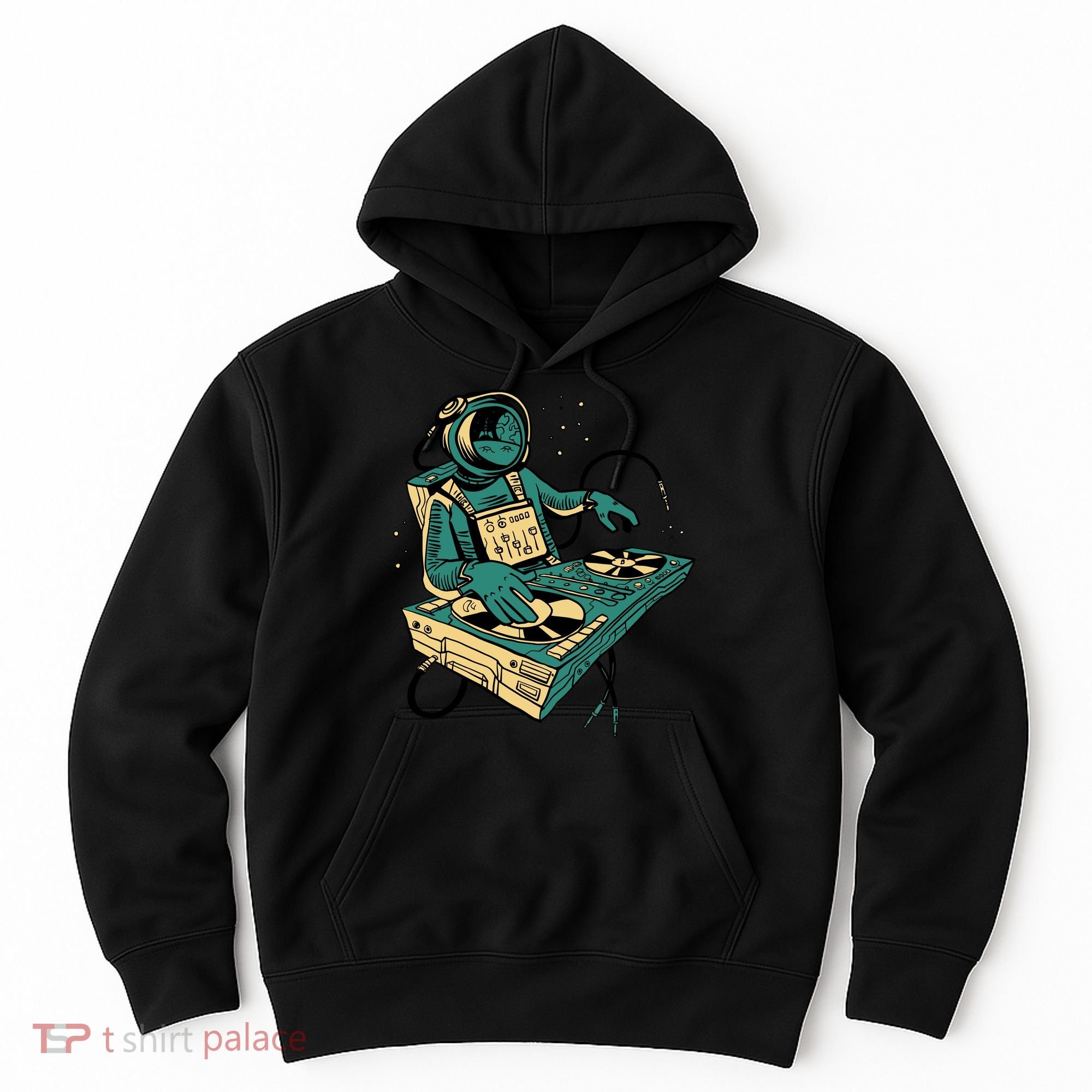 Astronaut Djing Space Hoodie