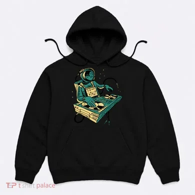 Astronaut Djing Space Hoodie