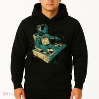 Astronaut Djing Space Hoodie thumb 2