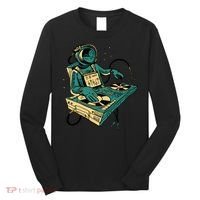 Astronaut Djing Space Long Sleeve Shirt thumb 0