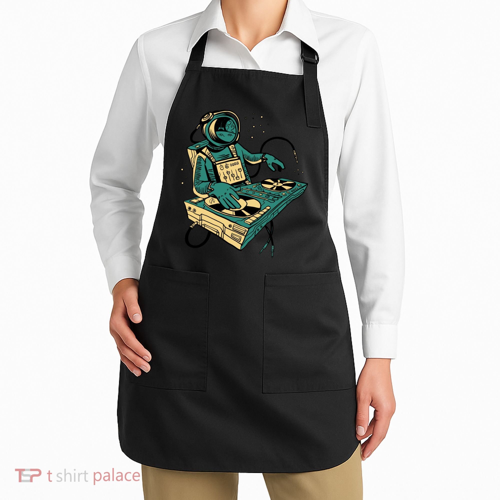 Astronaut Djing Space Apron