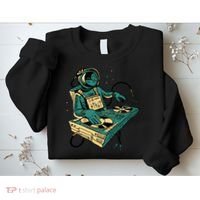 Astronaut Djing Space Sweatshirt thumb 2