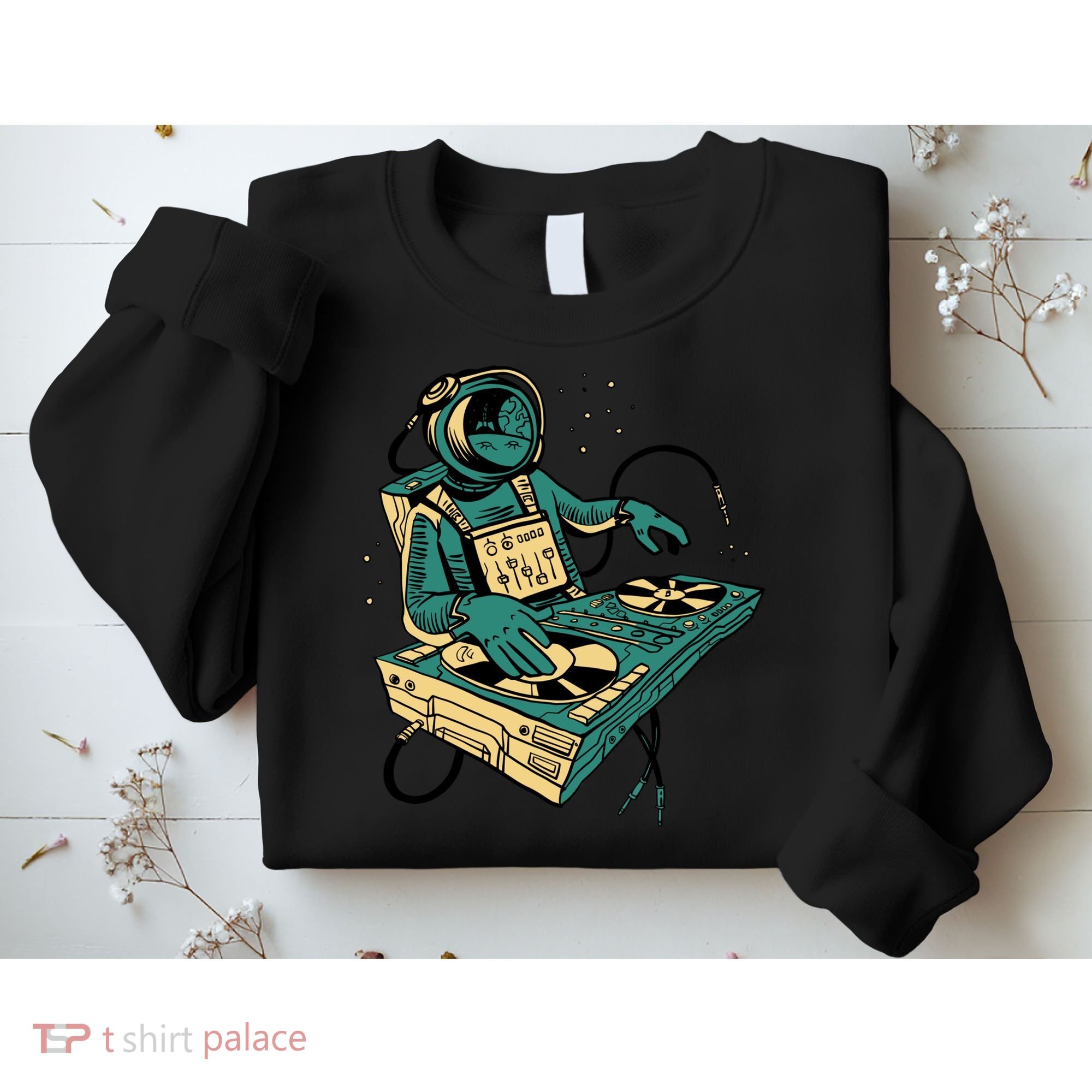 Astronaut Djing Space Sweatshirt