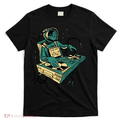 Astronaut Djing Space T-Shirt