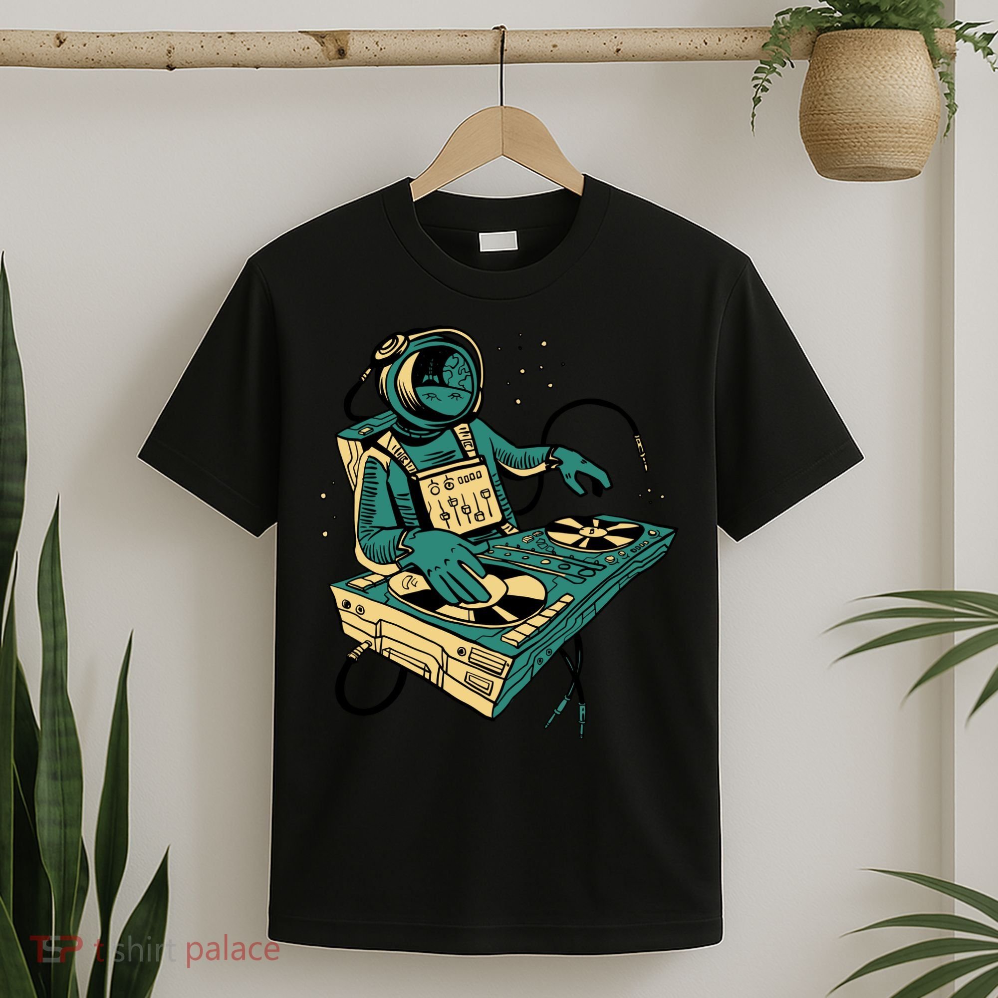 Astronaut Djing Space T-Shirt