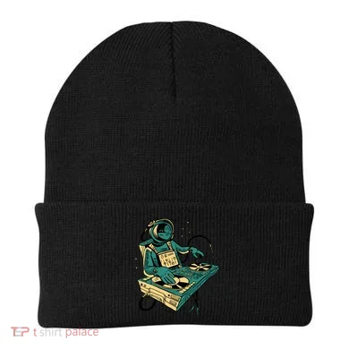 Astronaut Djing Space Beanie