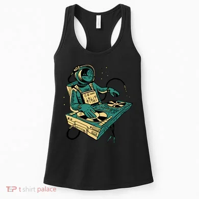 Astronaut Djing Space Women's Tank Top