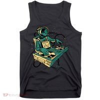 Astronaut Djing Space Tank Top thumb 0