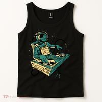Astronaut Djing Space Tank Top thumb 2
