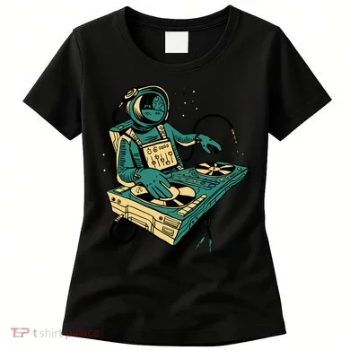 Astronaut Djing Space Women's T-Shirt
