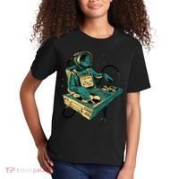 Astronaut Djing Space Kids T-Shirt thumb 2