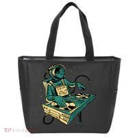 Astronaut Djing Space Tote Bag thumb 0