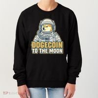 Astronaut Dogecoin To The Moon Crypto Women's Sweatshirt thumb 0