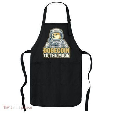 Astronaut Dogecoin To The Moon Crypto Apron