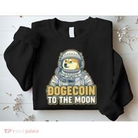 Astronaut Dogecoin To The Moon Crypto Sweatshirt thumb 2
