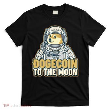 Astronaut Dogecoin To The Moon Crypto T-Shirt