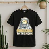 Astronaut Dogecoin To The Moon Crypto T-Shirt thumb 2