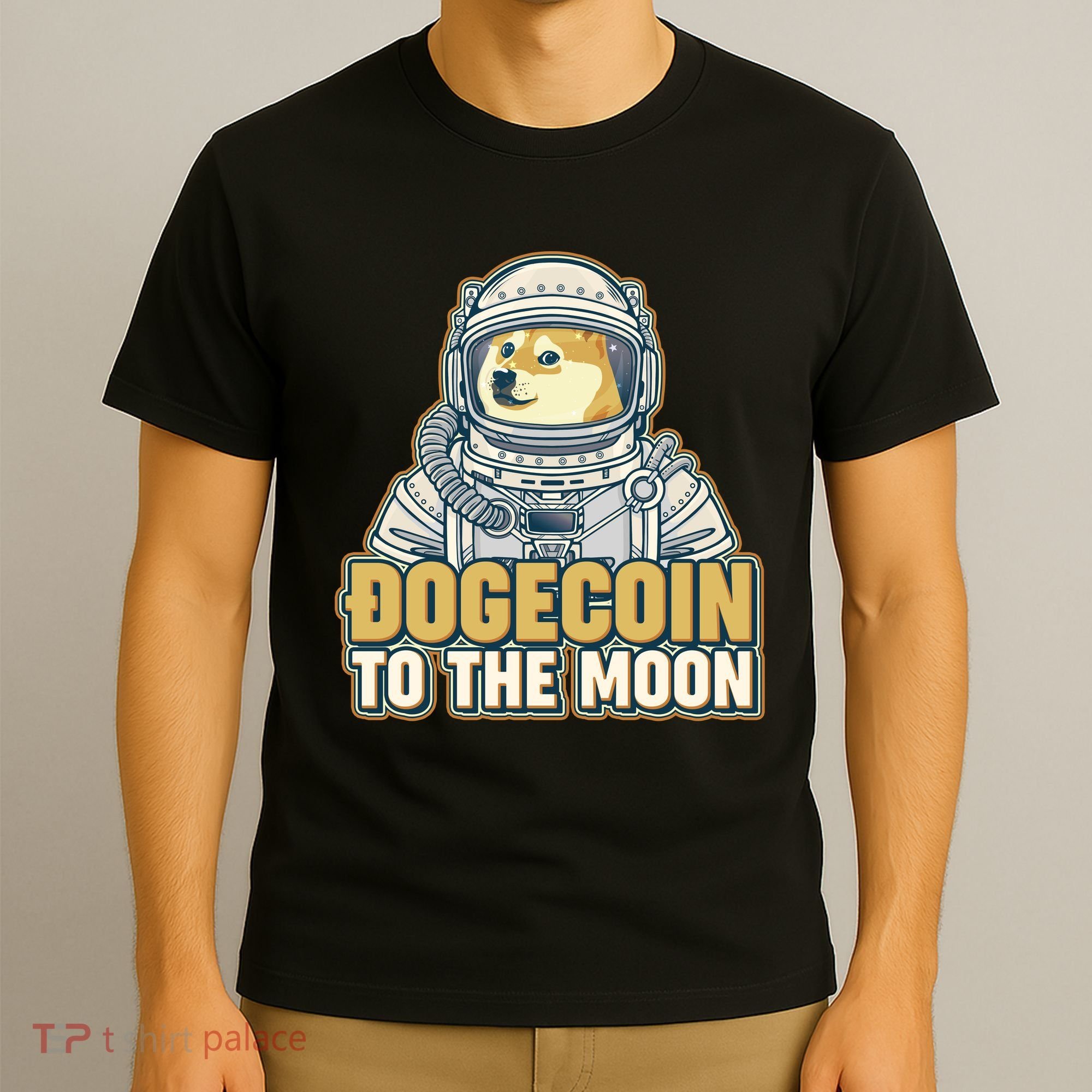 Astronaut Dogecoin To The Moon Crypto T-Shirt