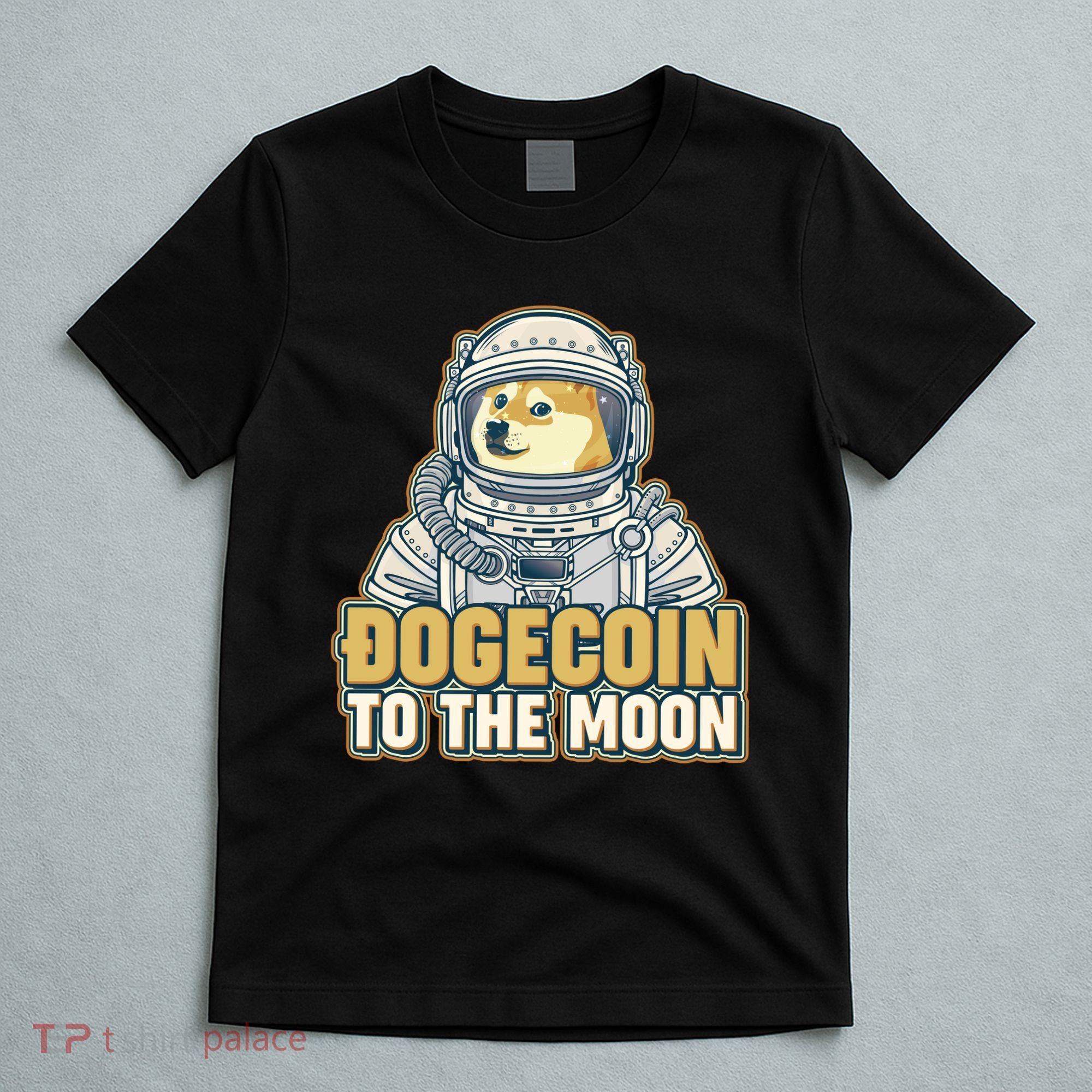 Astronaut Dogecoin To The Moon Crypto T-Shirt