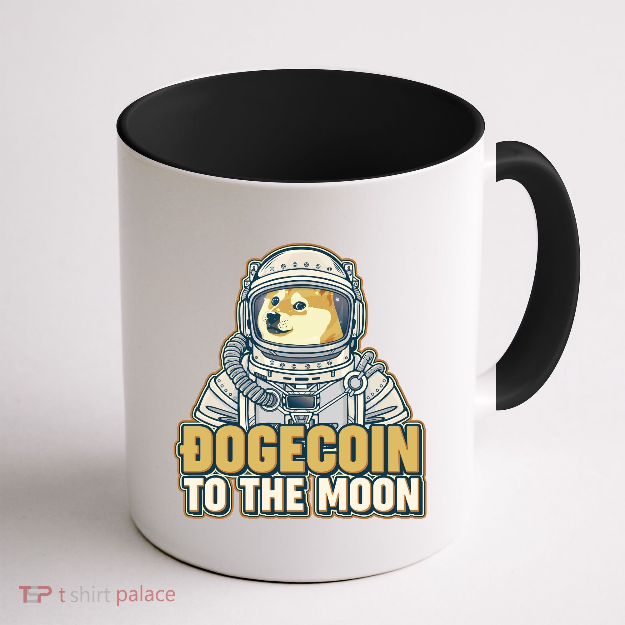 Astronaut Dogecoin To The Moon Crypto Coffee Mug