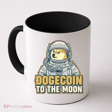 Astronaut Dogecoin To The Moon Crypto Coffee Mug