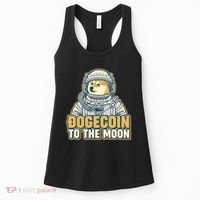 Astronaut Dogecoin To The Moon Crypto Women's Tank Top thumb 0