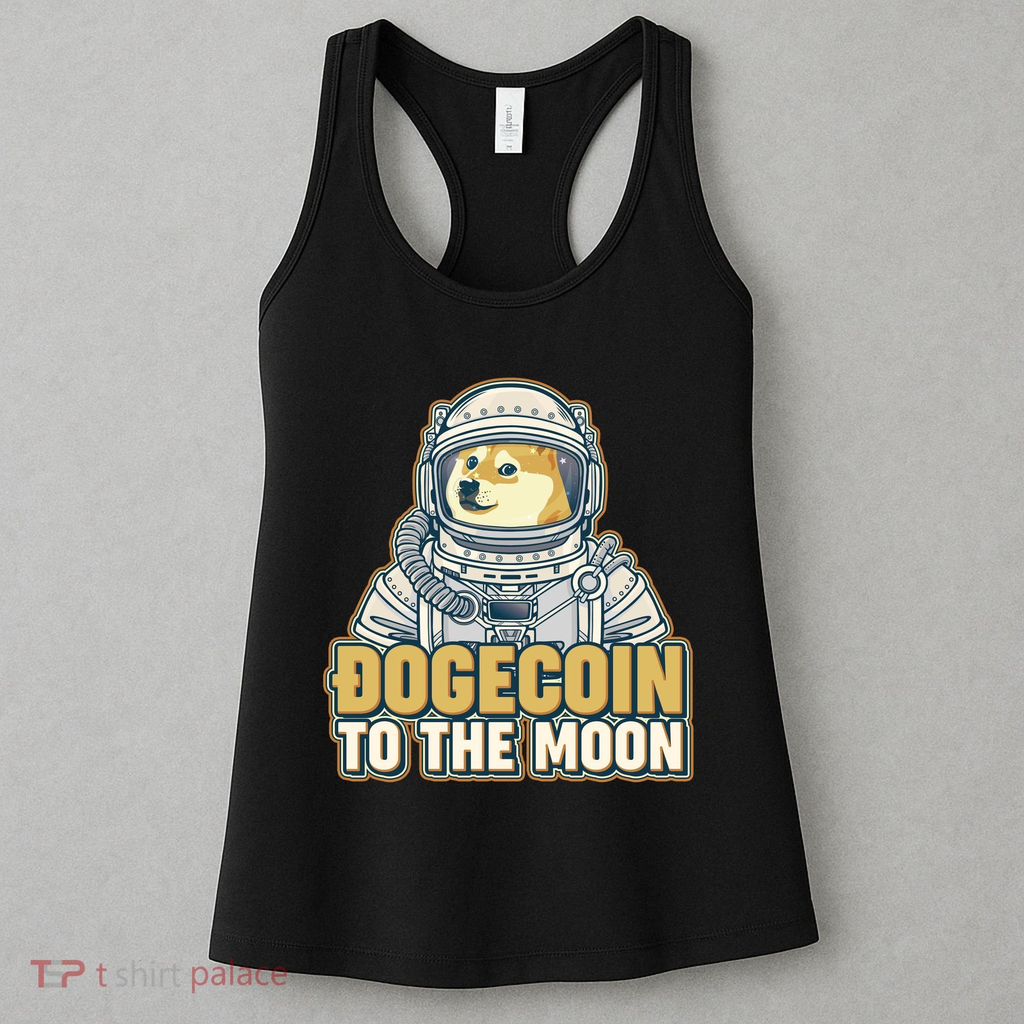 Astronaut Dogecoin To The Moon Crypto Women's Tank Top