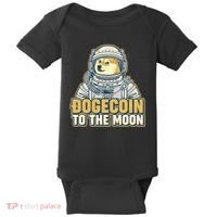 Astronaut Dogecoin To The Moon Crypto Baby Bodysuit thumb 0
