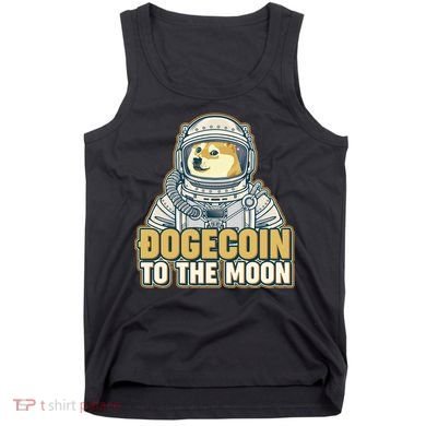 Astronaut Dogecoin To The Moon Crypto Tank Top