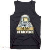 Astronaut Dogecoin To The Moon Crypto Tank Top thumb 0